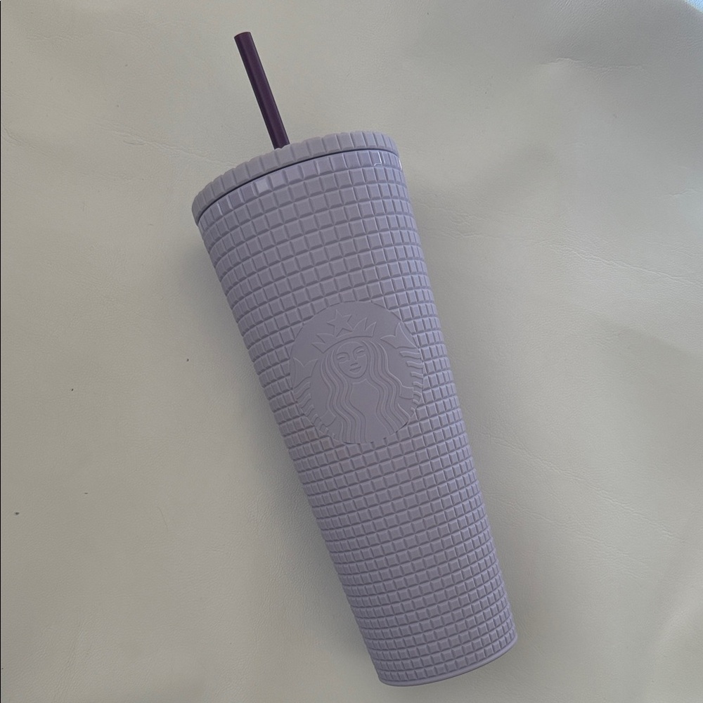 Starbucks Lavender Grid Tumbler